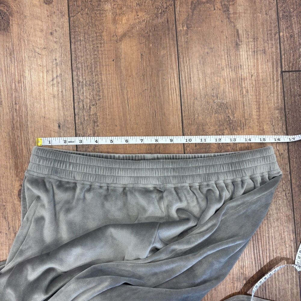 SKIMS Maternity Velour Wide Leg Lounge Pants Gray Soft Cozy Pregnant Women Large - Picture 5 of 8